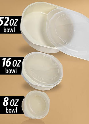 LaCuisine 18 Piece Microwave Cookware Set, White