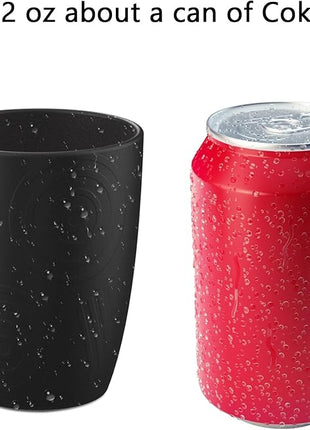 Homienly Wheat Straw Stackable Water Tumblers 6 PCS Cups Alternative to Plastic Cups Unbreakable Drinking Cup Reusable Dishwasher Safe Water Glasses Dishwasher and Microwave Safe(12 OZ Grey Stone)