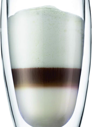 Bodum 15oz Pavina Double Wall High-Heat Borosilicate Glass, Set of 2, Clear