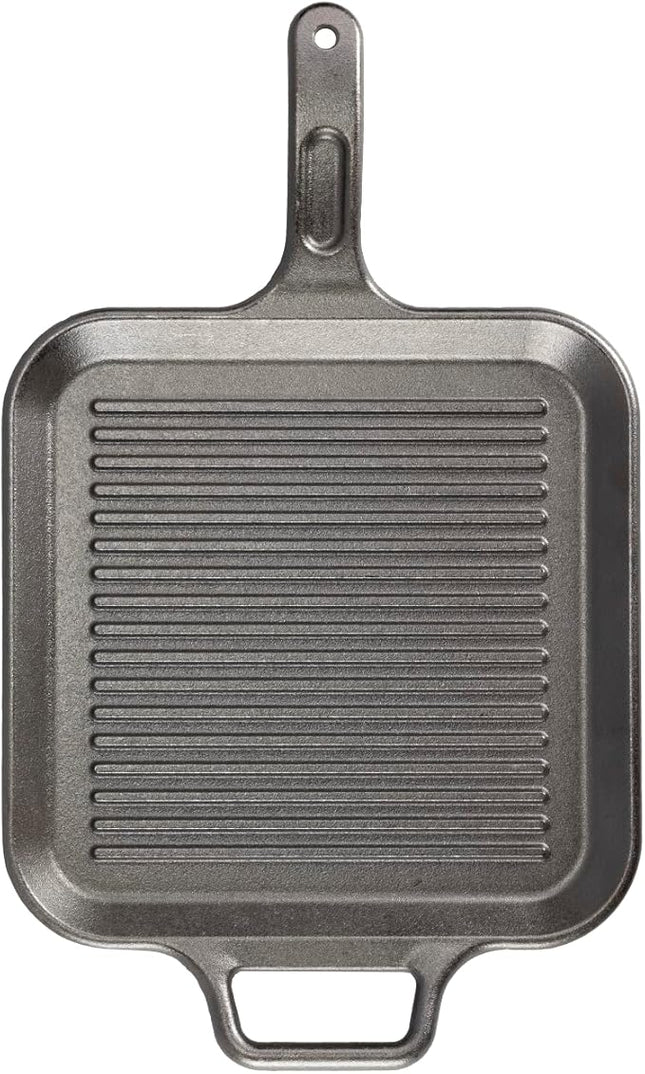 Lodge BOLD 12 Inch Seasoned Cast Iron Grill Pan; Design-Forward Cookware