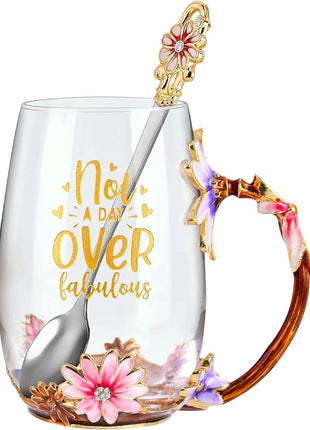 OEAGO Birthday Gifts for Women Mom Tea Cup Unique Friendship Mothers Gifts for Her from Daughter Son Ideas for Friend Female Sister Coworker