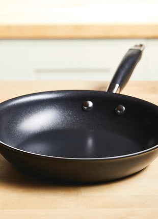 Anolon Advanced Home Hard Anodized Nonstick Skillet, 10.25 Inch – 10 Inch Fry Pan, Non Stick Saute Pan, Durable Cooking Skillet - Onyx