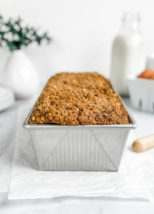 USA Pan Bakeware Aluminzed Steel 5-Piece Set Half, Cookie Sheet, Loaf, Square, Round Cake Pan