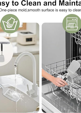 Beijiyi Stainless Steel Spatula Set, 2 Pcs Small Metal Spatula for Cast Iron Skillet, Solid and Slotted Turner Spatulas for Kitchen Use with Silicone Handle, Cooking Utensils for Eggs, Burger, Steak