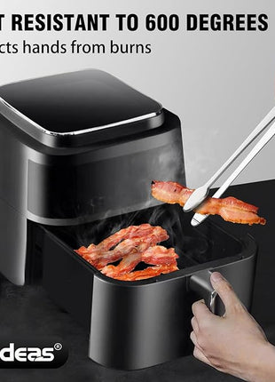 Kitchen Tweezers Tongs, Cooking Tweezers Stainless Steel - 3 Size 12'' 10'' & 8 inch Ideal for Meat, pasta, plating and pinching delicate small pieces of food, Set of 3