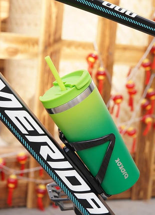 BJPKPK 22oz Insulated Tumbler With lid And Straw Stainless Steel Tumblers Travel Coffee Mug Reusable Thermal Cup,Macaron Green