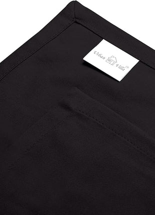 Urban Villa Kitchen Towels, Premium Quality,Solid Satin Weave 100% Cotton Dish Towels, Ultra Soft (Size: 20X30 Inch), Black Highly Absorbent Bar Towel & Tea Towel(Set of 3) - Halloween