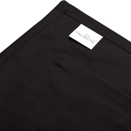 Urban Villa Kitchen Towels Set of 6 Halloween Dish Towels for Kitchen 100% Cotton Black Color Dish Cloths 20''X30'' Multi-Purpose Kitchen Hand Towels Highly Absorbent Kitchen Towels with Hanging Loop