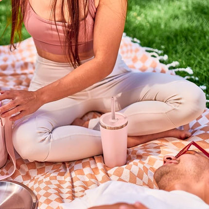 Hydro Flask All Around Tumbler Straw Lid, Insulated Travel Mug, Stainless Steel Coffee Cup 20 Oz Aloe