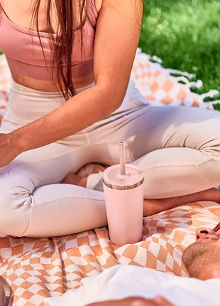 Hydro Flask All Around Tumbler Straw Lid, Insulated Travel Mug, Stainless Steel Coffee Cup 20 Oz Botanical Bliss Agave