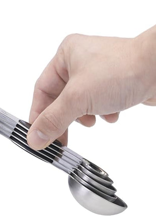 PrepWorks 5pc Measuring Spoons Set – Stainless Steel, Accurate Measurements for Cooking and Baking, Easy-to-Read, BPA-Free