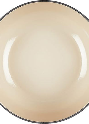 Lodge 4.5 Quart Enameled Cast Iron Dutch Oven with Lid – Dual Handles – Oven Safe up to 500° F or on Stovetop - Use to Marinate, Cook, Bake, Refrigerate and Serve – Caribbean Blue