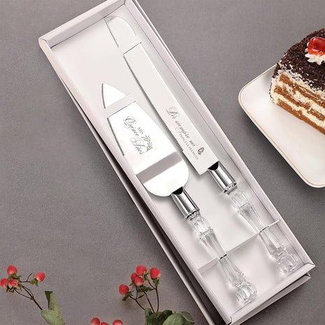 AW BRIDAL Mis Quince Años Quinceanera Cake Knife and Server Set, Sweet 15 Birthday Cake Cutting Set Cake Spatula 15years Stainless Steel Cake Servering Set, Silver