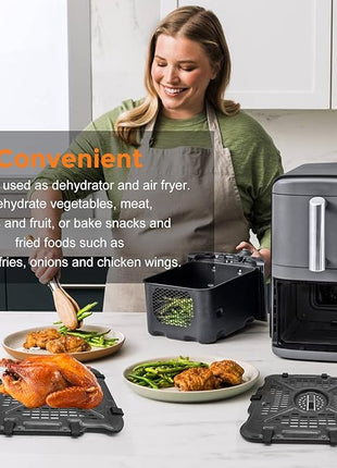 Air Fryer Replacement Tray for Ninja SL201 SL401 SL451 DoubleStack XL 2-Basket, 2 Packs Air Fryer Grill Plate Tray Accessories, Dishwasher Safe