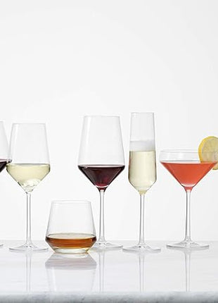 ZWIESEL GLAS Pure Champagne Glass (Set of 6), Champagne Flutes with Effervescent Point, Dishwasher-Safe Tritan Crystal Glasses, Made in Germany (10 Ounce)