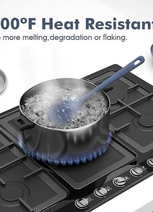 5 Pieces Silicone Spatula Set, Food Grade Rubber Spatula, Upgrade Strong Handle with Ergonomic Grip, Heat Resistant Up to 600°F for Nonstick Cookware, Cooking