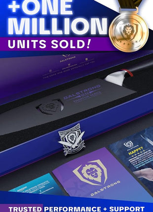 Dalstrong Santoku Knife - 7 inch - Phantom Series - Japanese High-Carbon AUS8 Steel - Pakkawood Handle - Razor Sharp Kitchen Knife - Asian Vegetable Knife - Sheath Included