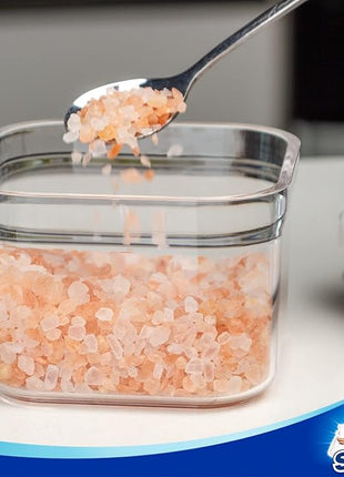 MR.SIGA 4 Pack Airtight Food Storage Container Set, BPA Free Kitchen Pantry Organization Canisters, One-handed Airtight Cereal Snack Candy Storage Containers, 360ml / 12.2oz, Small, White