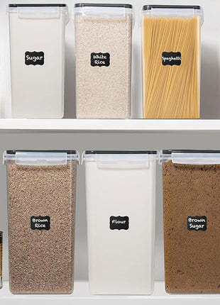 WHITE FEATHER SUPPLIES 2 PC [8.5L / 287 Oz] Extra Large Airtight Food Storage Containers with Lids - BPA Free Kitchen and Pantry Organization Containers for Baking Supplies, Cereal, Flour, Sugar, Rice