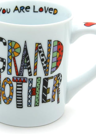 Our Name is Mud “Loved Grandmother” Porcelain Mug, 16 oz.