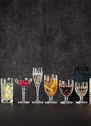 Nachtmann Noblesse Collection Whiskey Glass, Set of 4 Crystal Clear Glasses, 4-Inch Tumbler for Scotch, Cocktail, Liquor, or Bourbon, 10-Ounce, dishwasher safe