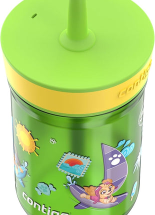 Contigo Leighton Tumbler with Straw, 14 oz, Cool Lime PAW Patrol (Color changing straw); Glacier PAW Patrol (Color changing body) (Pack of 8)