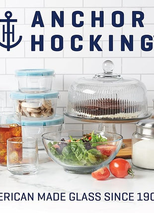 Anchor Hocking Rosewater Brockhill Drinking Glasses (16-Pieces, 12-ounce and 18-ounce, dishwasher safe)