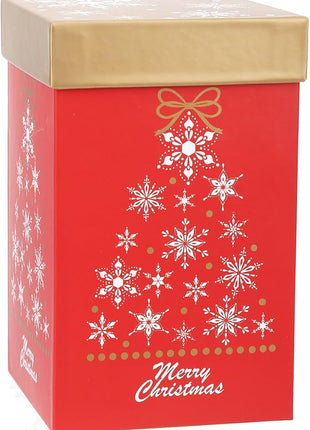 Topadorn Christmas Ceramic Mug Coffee Cup with Sealed Lid and Matched Gift Box Latte Mug 17oz(Snowflake)