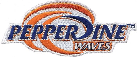 Tervis Pepperdine Waves Logo Tumbler with Emblem and Orange Lid 16oz Mug, Clear