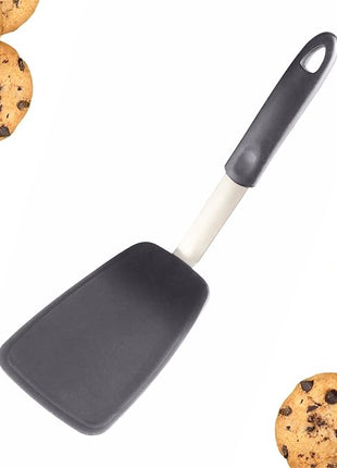 StarPack Premium Flexible Silicone Turner Spatula - High Heat Resistant to 600°F, Hygienic One Piece Design, Non Stick Rubber Kitchen Utensil for Fish, Eggs, Pancakes, Cookies & more (Stormy Grey)