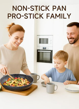 JEETEE Pots and Pans Set Non Stick 23pcs, Healthy Kitchen Cookware Sets, Induction Cooking Set W/Gray Frying Pans, Saucepans, Sauté & Griddle & Crepe Pan (PFOA, PFAS Free)