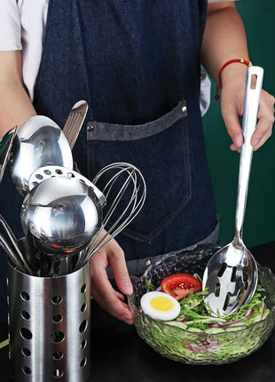 Berglander Stainless Steel Slotted and Basting Spoon, Heat Resistant, Non-Stick, Dishwasher Safe, Easy to Clean