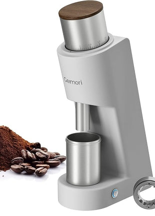 Burr Coffee Grinder,Wirsh Electric Single Dose Coffee Grinder Geimori GU38 with 38mm 6-Core Conical Burr,Stepless Adjustment for Espresso,Drip,French Press,Cold Brew,Bellows Included.