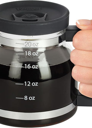 Cupa Joe Coffee Mug – 20oz Borosilicate Glass Diner Pot Mug with Spill-Proof Lid – Funny Novelty Gift for Coffee Lovers, Dads, Office, Travel & More