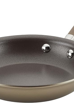 Anolon Advanced Home Hard Anodized Nonstick Frying Pan, 8.5 Inch – Small Non Stick Egg Pan, Durable Nonstick Skillet - Bronze
