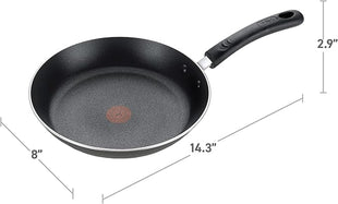 T-fal Experience Nonstick Fry Pan 8 Inch, Induction Compatible, Oven Safe 400F, Cookware, Non Stick Frying Pan, Skillet, Cooking, Kitchen, Egg Pan, Pots and Pans, Home, Dishwasher Safe, Black