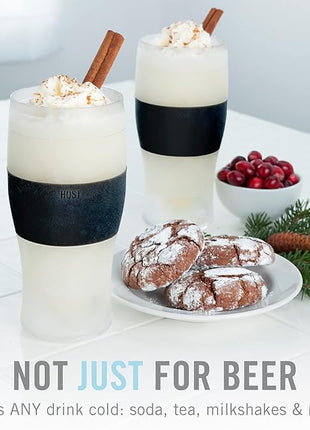 Host Freeze Best Dad Ever Insulated Glass Tumbler for Cold Drinks, Freezable Gifts for Dad, Double Wall Insulated Beer Glass for Chilled Lager, IPA, Ale & Iced Coffee, 16 oz, Set of 1