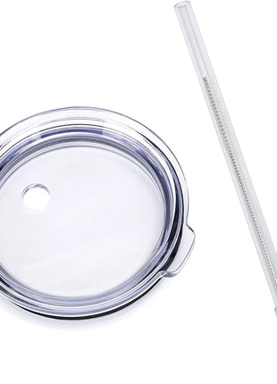 Spill Proof Lid With Straw For YETI Rambler, Tumbler, Ozark Trail cup and other brands Vacuum insulation stainless steel 20 oz Tumblers (20oz)