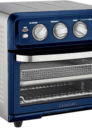 Cuisinart Air Fryer + Convection Toaster Oven, 8-1 Oven with Bake, Grill, Broil & Warm Options, Stainless Steel, TOA-70 (Navy Blue)