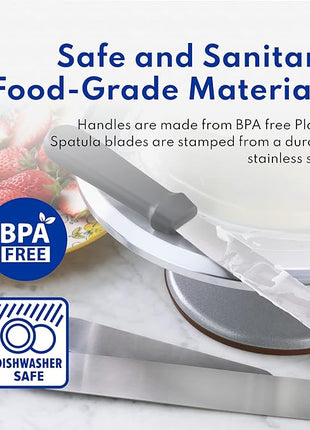 New Star Foodservice 38163 Straight Icing Spatula, 8-Inch Blade, 13-Inch Overall, Silver