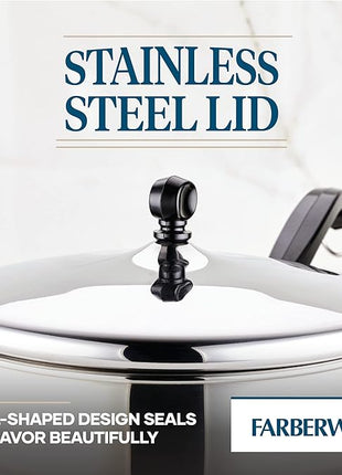 Farberware Classic Stainless Steel Fry Lid, Saute Pan (2.75 Quart), Silver