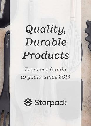 Starpack 'The All Rounder' Premium Silicone Spoonula - Heat Resistant to 600F - Silicone Spoonula Spatula - Kitchen Spoon Spatula (Stormy Grey)