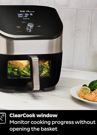 Instant Pot Vortex Plus 6QT Air Fryer with Odor Erase Technology,6-in-1 Functions that Crisps,Roasts, Broils,Dehydrates, Bakes & Reheats, 100+In-App Recipes, from the Makers of Instant Pot,1700W,Black