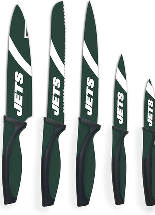 NFL New York Jets 5-Piece Kitchen Knife Set