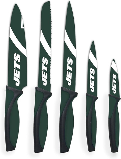 NFL New York Jets 5-Piece Kitchen Knife Set