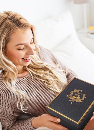 Best Friend Birthday Gifts for Women, Friendship Gifts for Women, Unique Birthday Gift Ideas for Her, Friends Female, Besties, BFF Ceramic Marble Coffee Mug Gift Box Printed Gold 14 oz