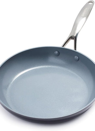 GreenPan Valencia Pro Hard Anodized Healthy Ceramic Nonstick 10" Frying Pan Skillet, PFAS-Free, Induction, Dishwasher Safe, Oven Safe, Gray