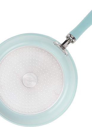 Rachael Ray Create Delicious Nonstick Cookware Pots and Pans Set, 13 Piece, Light Blue Shimmer