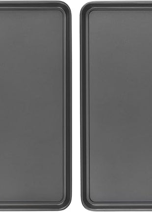 GoodCook Everday Nonstick Carbon Steel 15” x 21” Baking Sheet Set, 2 Pack – Extra-Large Carbon Steel Cooking Pans, Bakeware Set, Cookie Sheets for Baking, Oven Pan Set