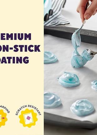 Wilton Gold Premium Non-Stick Warp-Resistant Bakeware, Made without PFAs, Medium Cookie Sheet, 15.25 x 10.25 in, Packaging May Vary